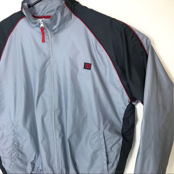 Wilson Windbreaker Jacket Sz L - Picture 2 of 8